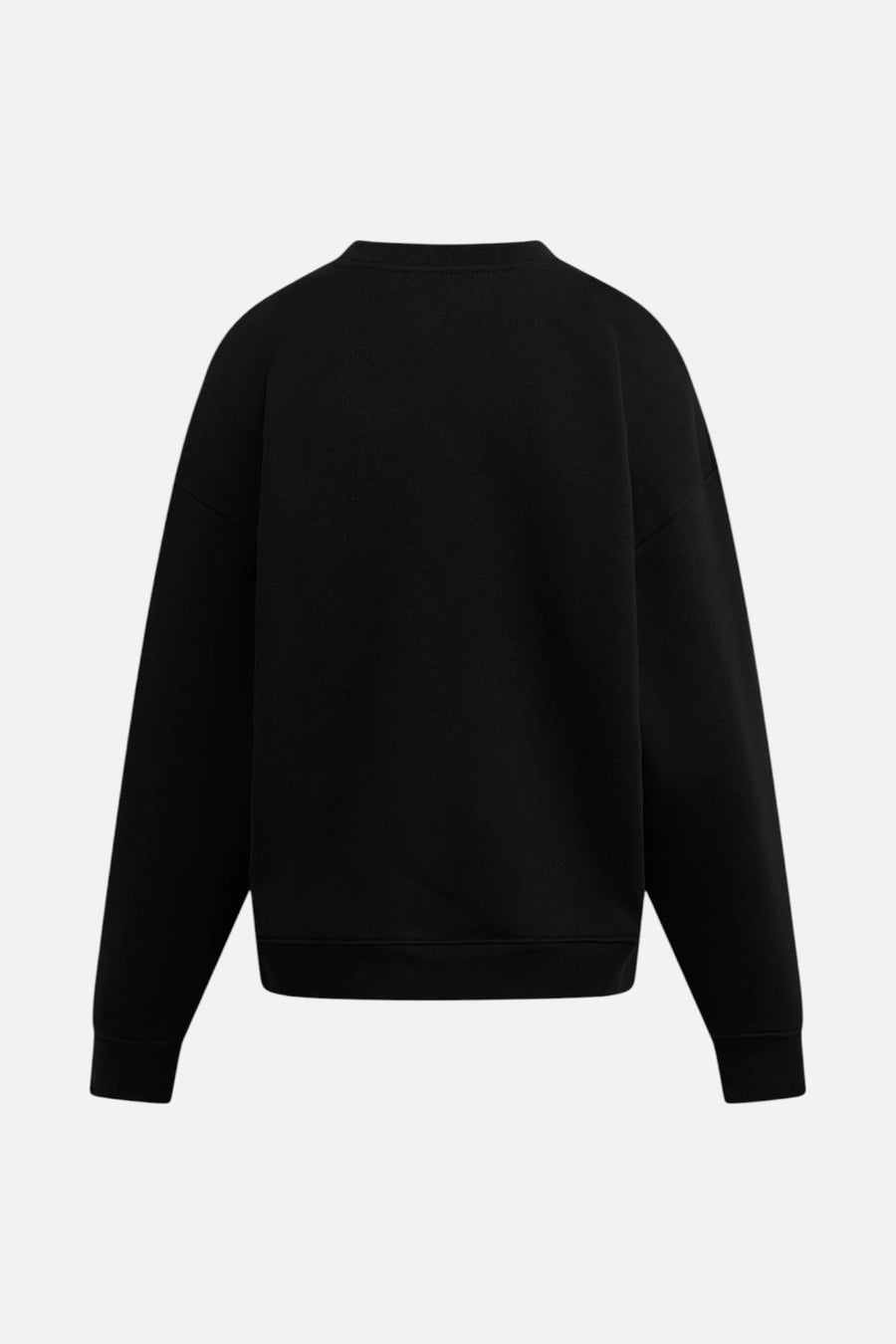 Favorite Daughter Women's Collegiate Sweatshirt in Black and Pink Pale – back view