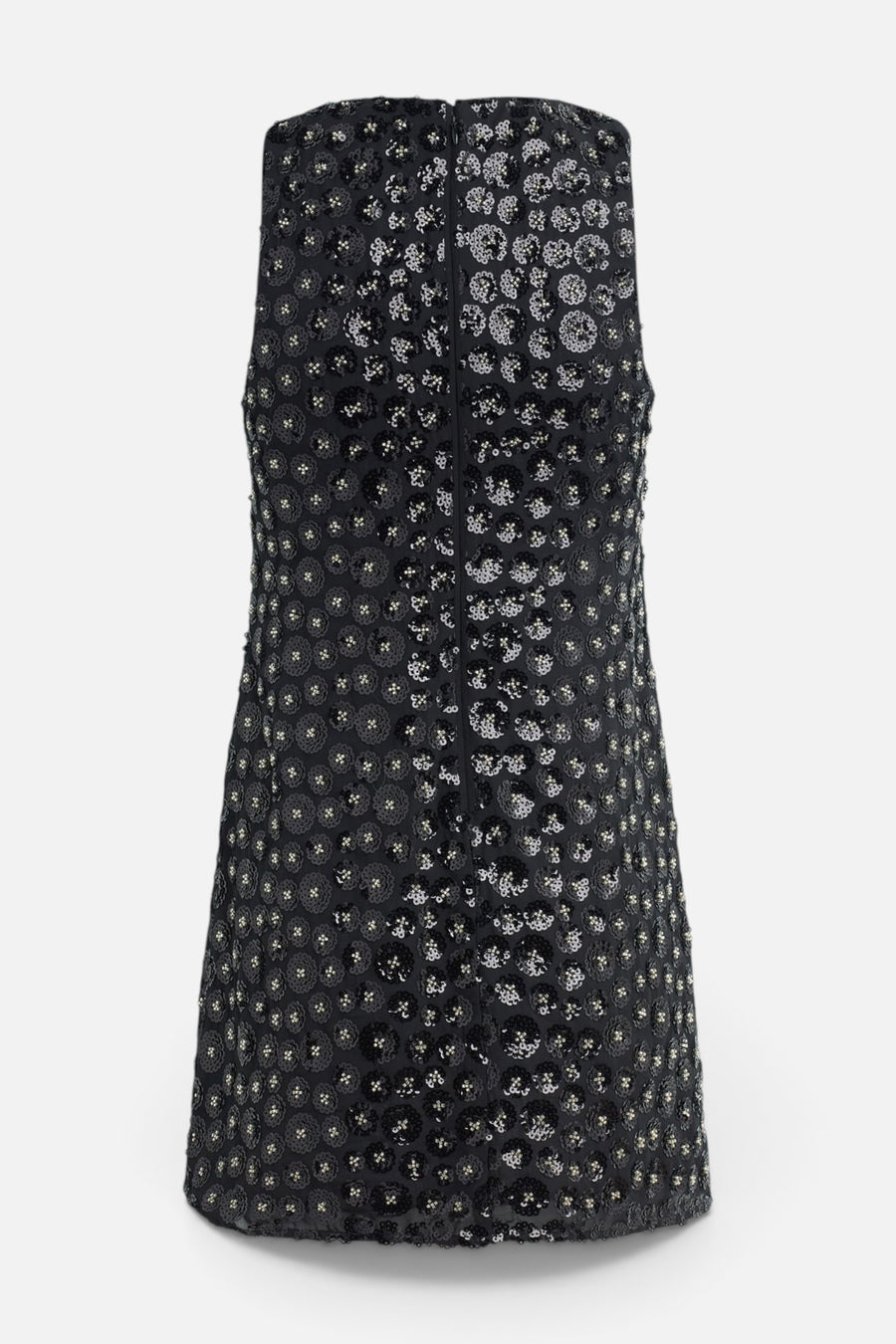 Favorite Daughter Women's The Sequin Getting Ready Dress in Black Sparkle – back view