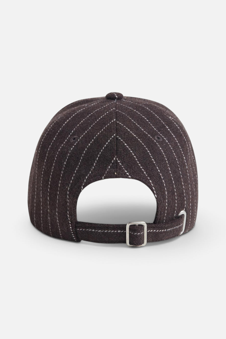 Favorite Daughter Wool Stripe Baseball Hat in Ganache – side view