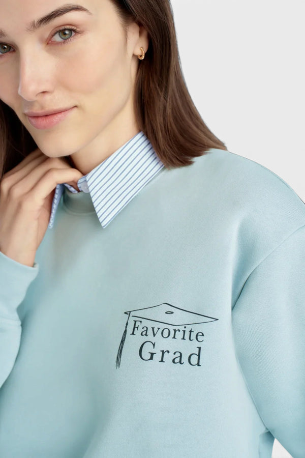 Favorite Grad Classic Sweatshirt in Sea Blue Navy