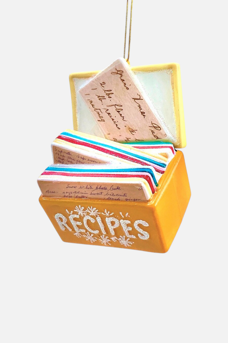 Favorite Recipes Ornament – front view