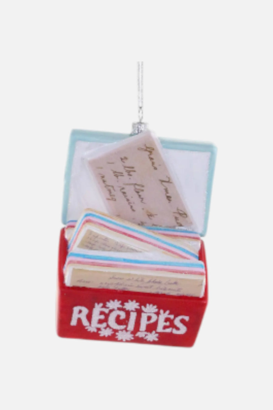 Favorite Recipes Ornament – three-quarter view