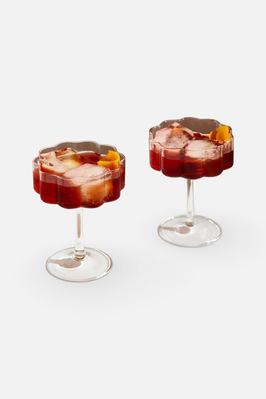 Fazeek Wave Coupes Set of 2 in Clear – detail