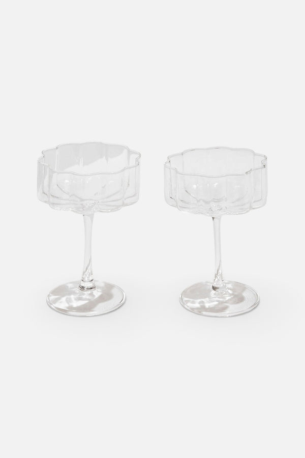 Fazeek Wave Coupes Set of 2 in Clear