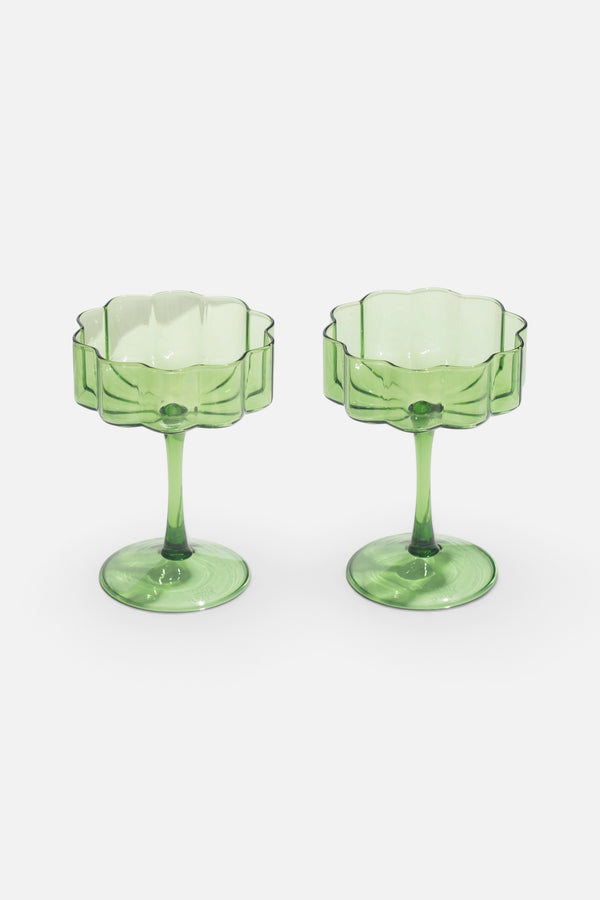 Fazeek Wave Coupes Set of 2 in Green