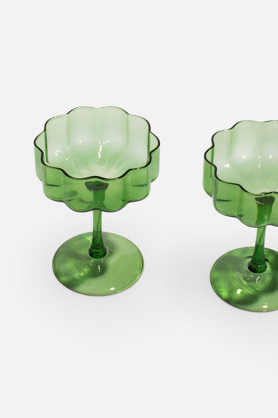 Fazeek Wave Coupes Set of 2 in Green – side view