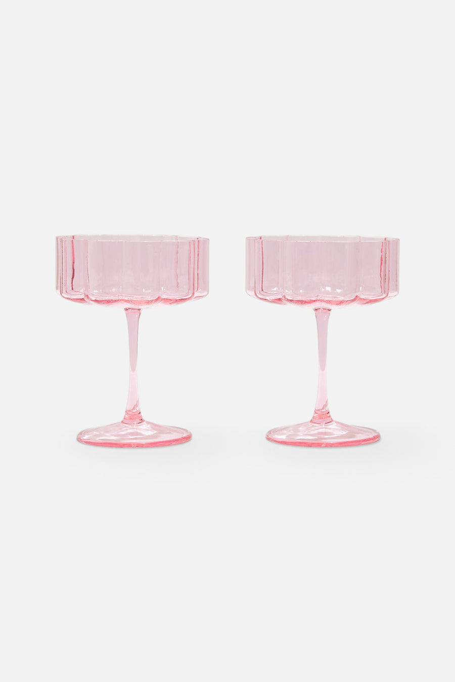 Fazeek Wave Coupes Set of 2 in Pink – back view