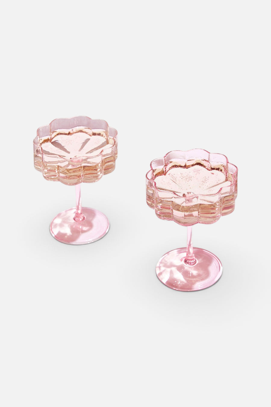 Fazeek Wave Coupes Set of 2 in Pink – detail