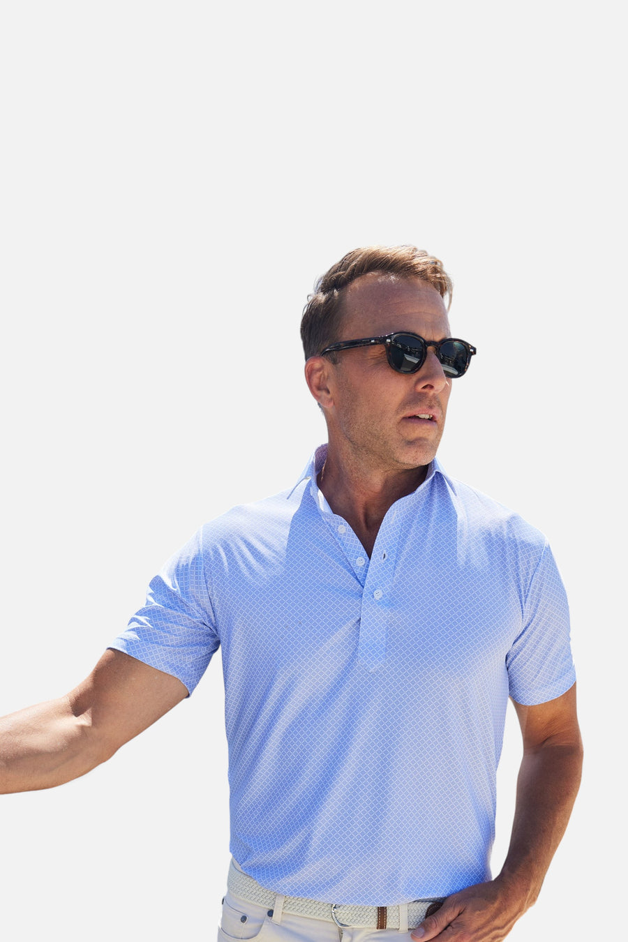 Featherweight Flex Polo in Palmetto – back view