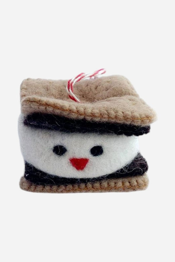 Felt Wool S'more Ornament