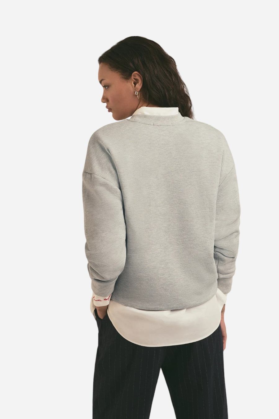 Favorite Daughter Collegiate Sweatshirt in Heather Grey