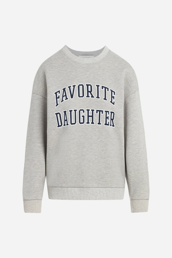 Favorite Daughter Collegiate Sweatshirt in Heather Grey