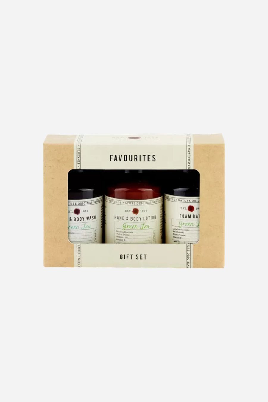 Fikkerts England Favorites Gift Set - 3 x 100ml (3.5fl.oz) – front view