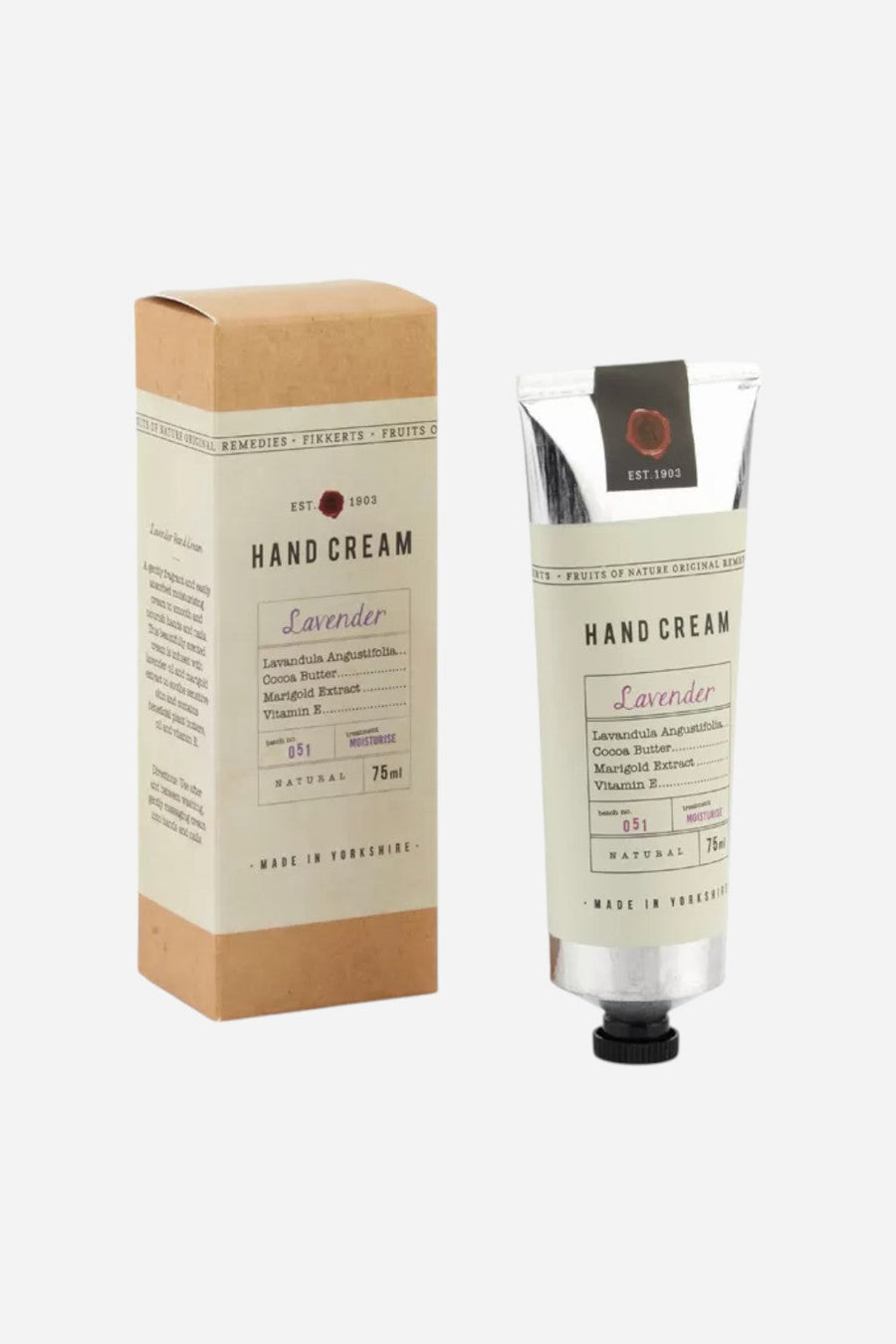 Fikkerts England Fruits of Nature Hand and Nail Cream 75ml (2.5fl.oz) – side view