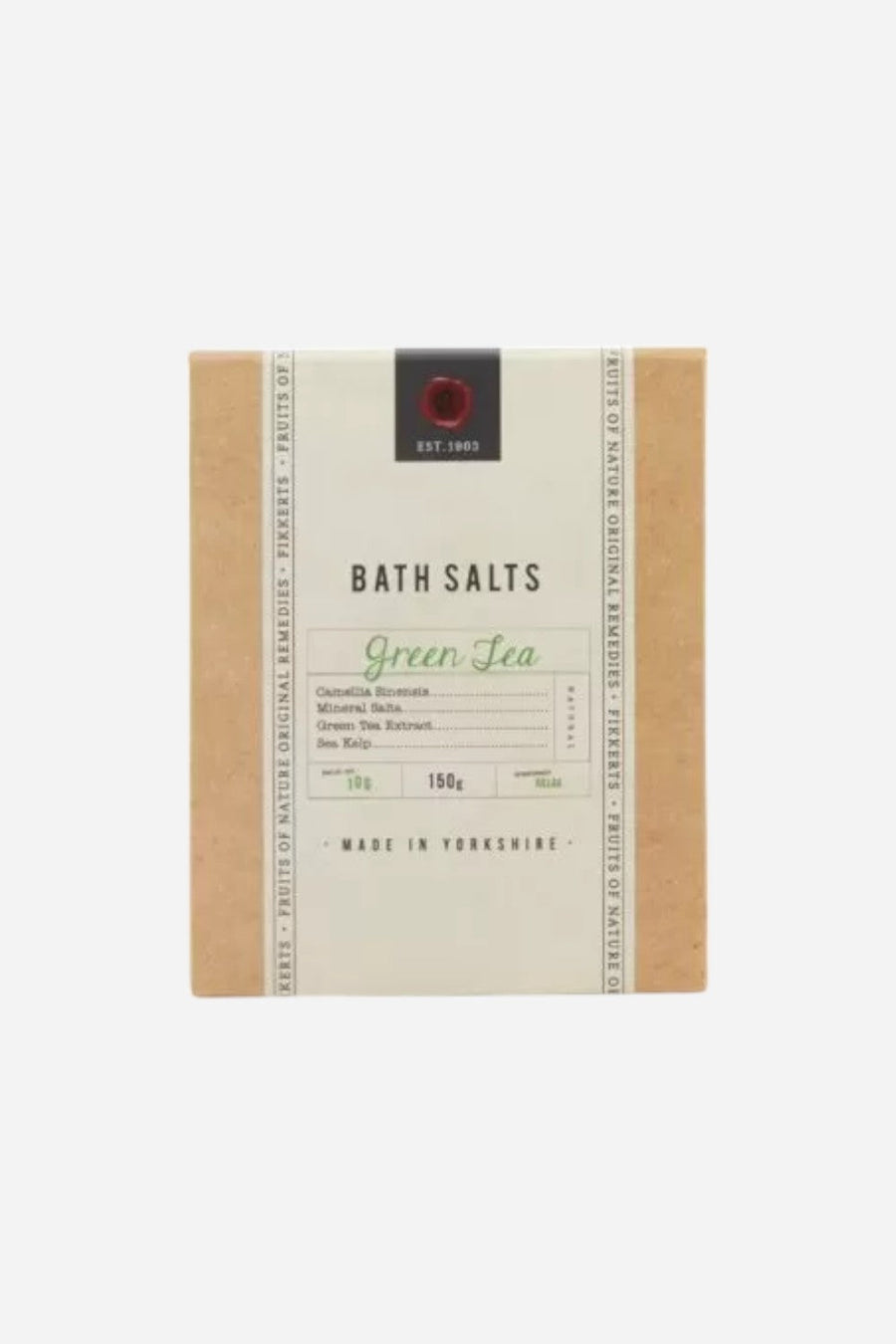 Fikkerts England Green Tea Bath Salts – front view