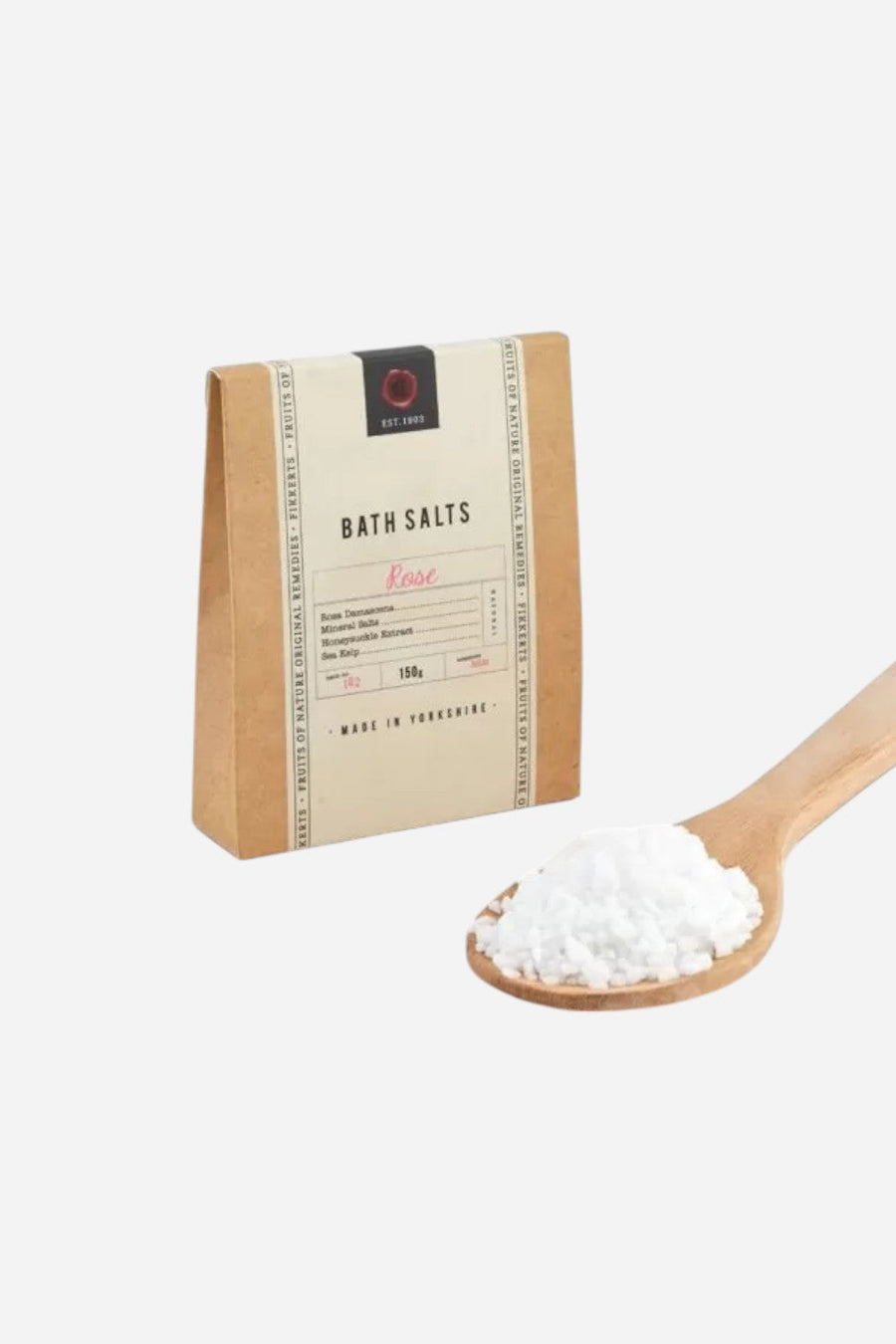 Fikkerts England Rose Bath Salts – back view