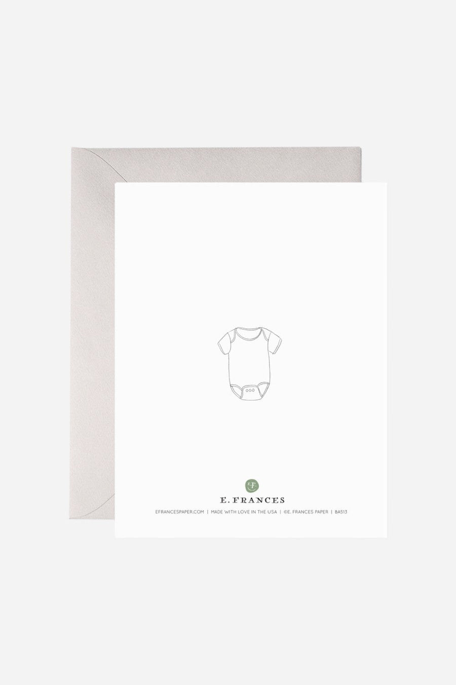 First Mother's Day Card – back view