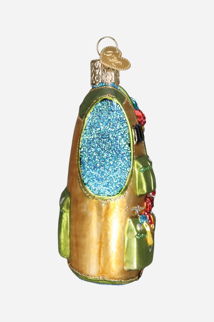 Fishing Vest Ornament – back view