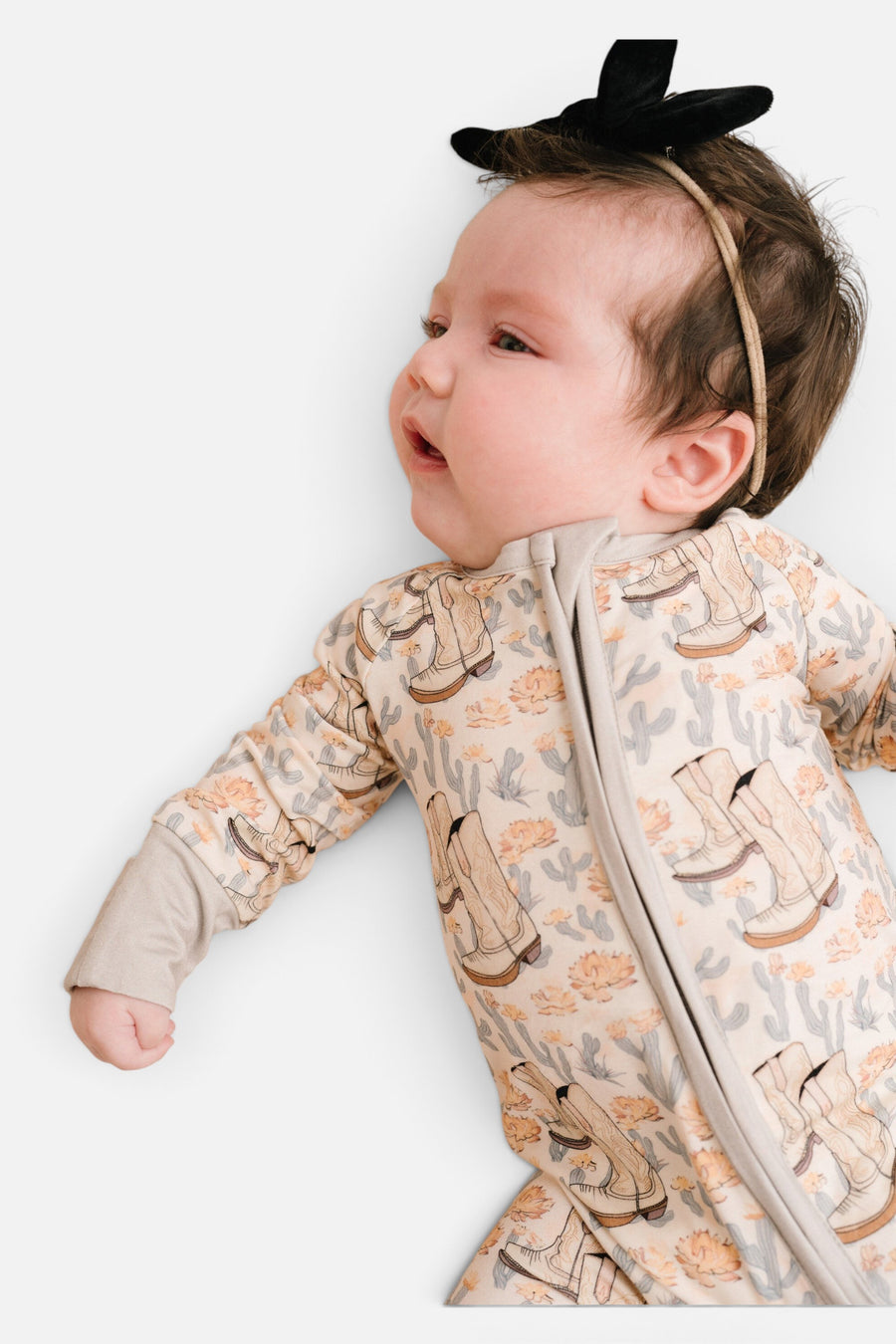 Floral Cowgirl Bamboo Sleeper – back view