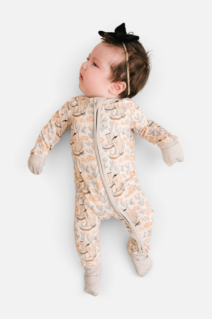 Floral Cowgirl Bamboo Sleeper – side view