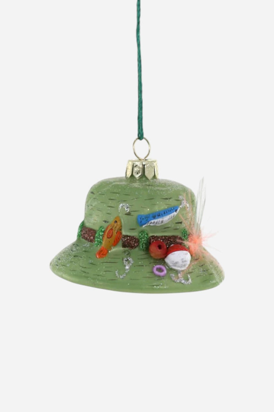 Fly Fisherman's Hat Ornament – front view