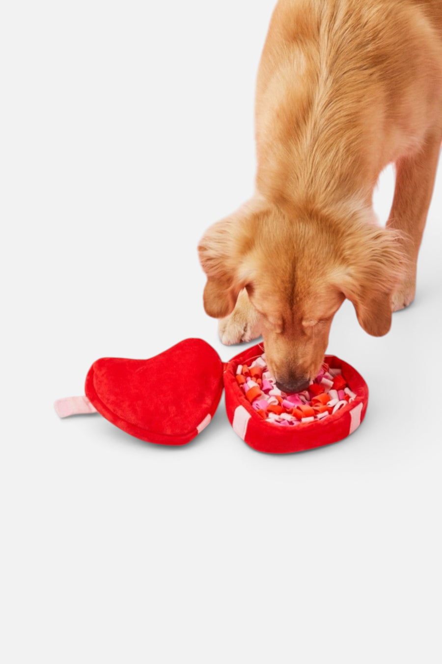 Foggy Dog Be My Valentine Interactive Snuffle Dog Toy – flat lay