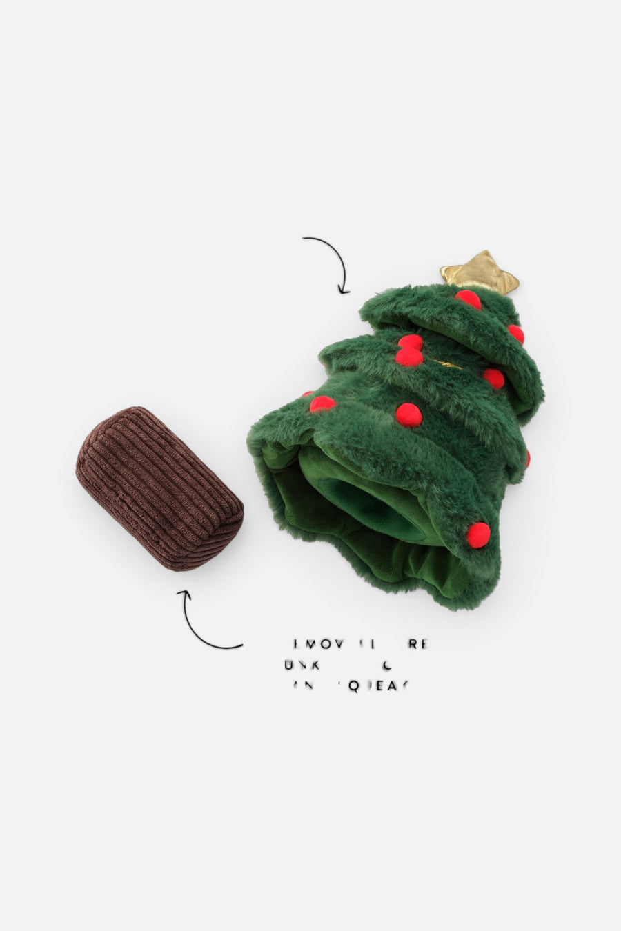 Foggy Dog O Christmas Tree Interactive Snuffle Dog Toy – side view