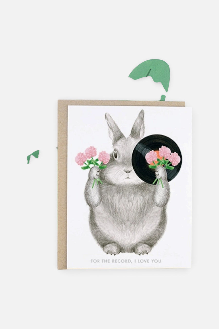 For The Record, I Love You Card – back view