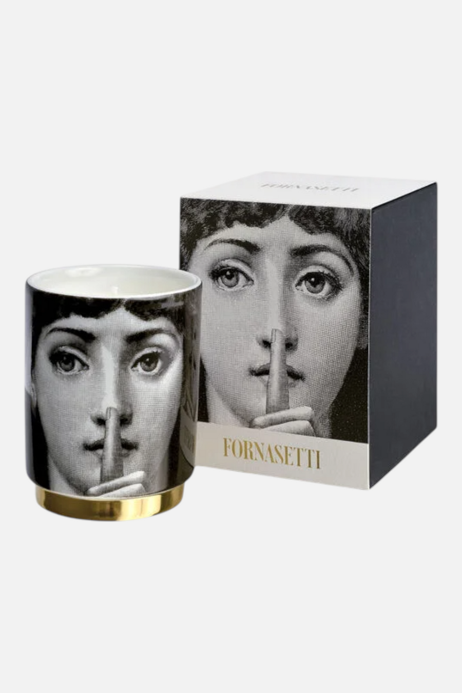 Fornasetti Tema E Variazioni Silenzio Candle – back view