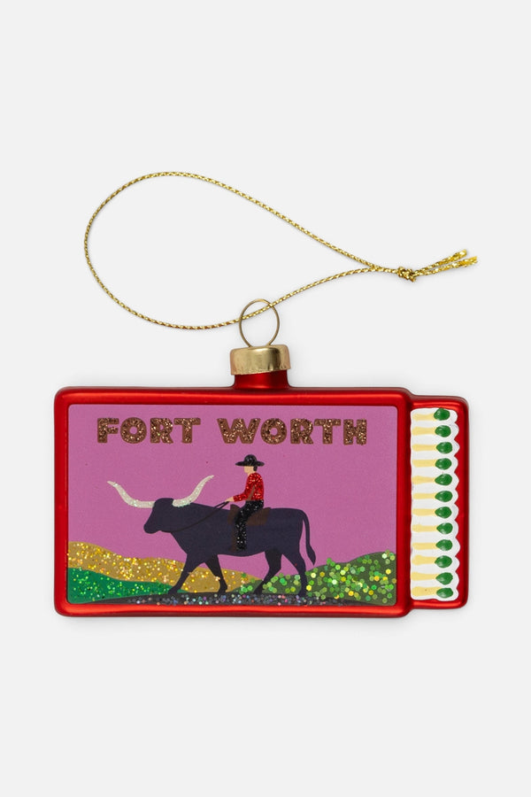 Fort Worth Matchbook Ornament