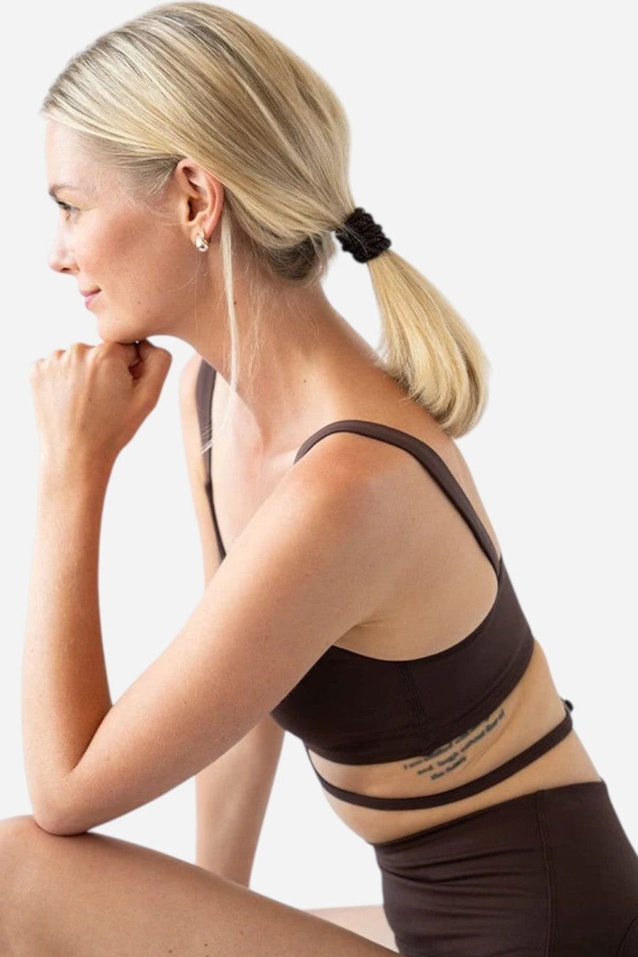 France Luxe Grab & Go Pony Tube, 15 Hair Ties in Nouveau Neutrals – back view