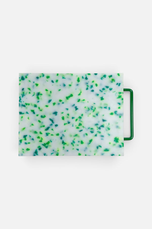 Fredericks & Mae Large Cutting Board in Green & White