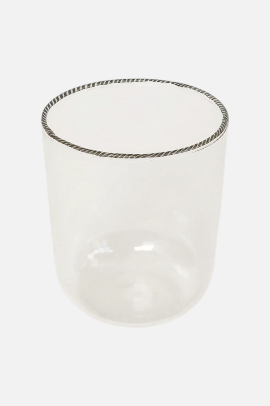 Fredericks & Mae Striped Rim Glasses in Clear – front view