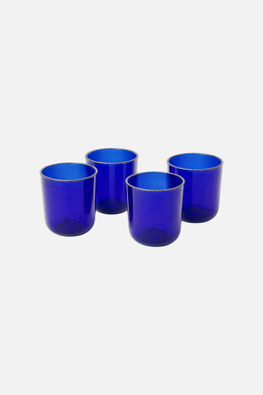 Fredericks & Mae Striped Rim Glasses in Cobalt – back view