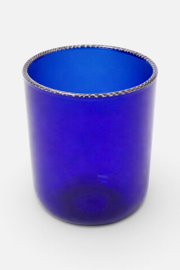 Fredericks & Mae Striped Rim Glasses in Cobalt