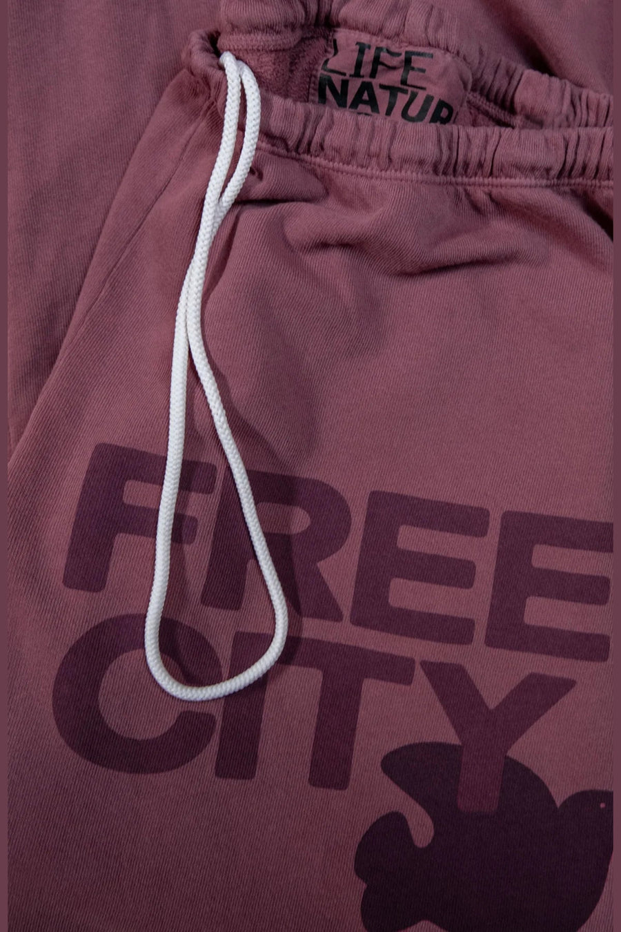 Free City Large Sweatpant in Roses – detail