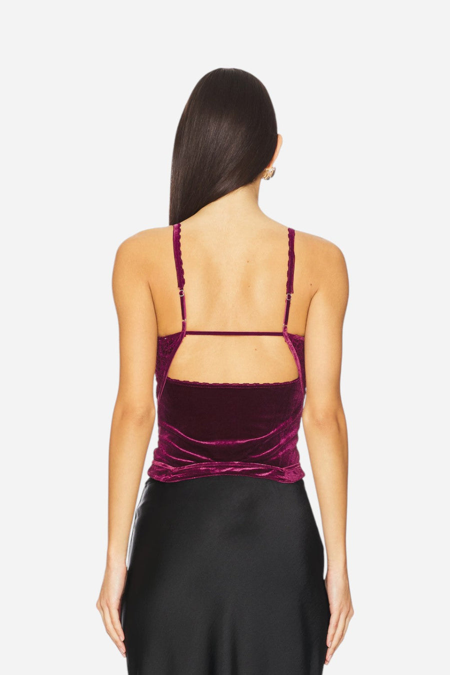 Free People About Last Night Corset in Wine – side view