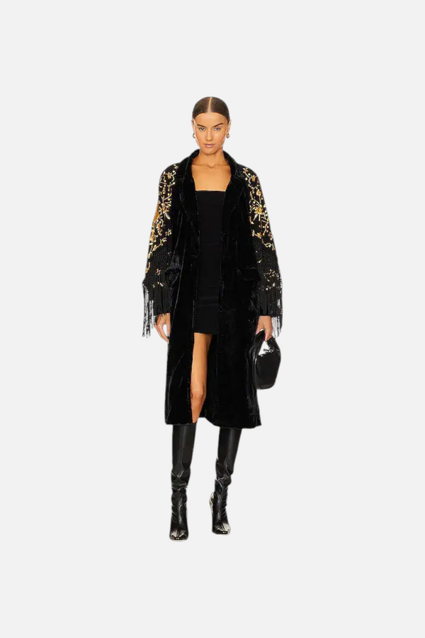 Free People Bali Rosalina Duster in Black