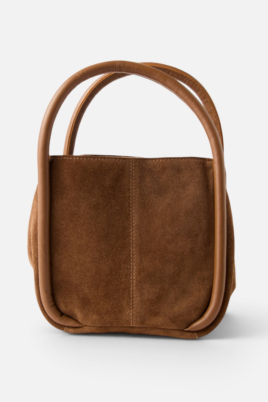 Free People Barlow Bucket Bag in Cognac – side view
