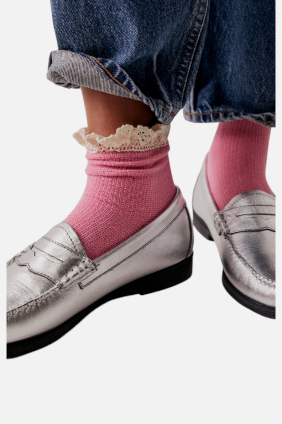 Free People Beloved Waffle Knit Ankle Sock – alternate