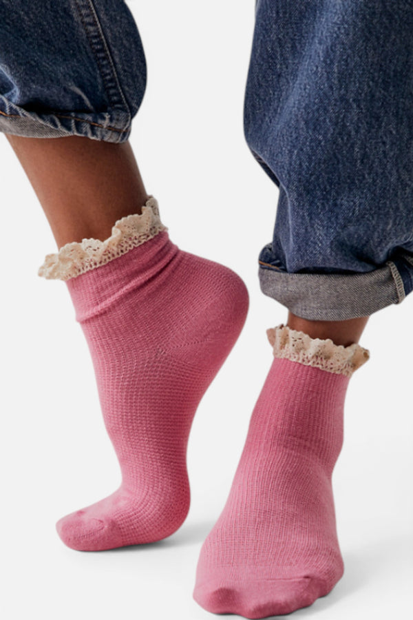 Free People Beloved Waffle Knit Ankle Sock
