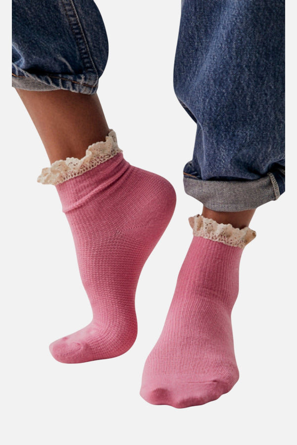 Free People Beloved Waffle Knit Ankle Sock