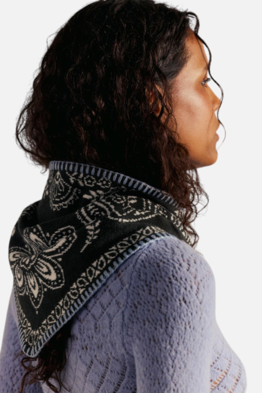 Free People Carmen Triangle Scarf in Angel White – alternate