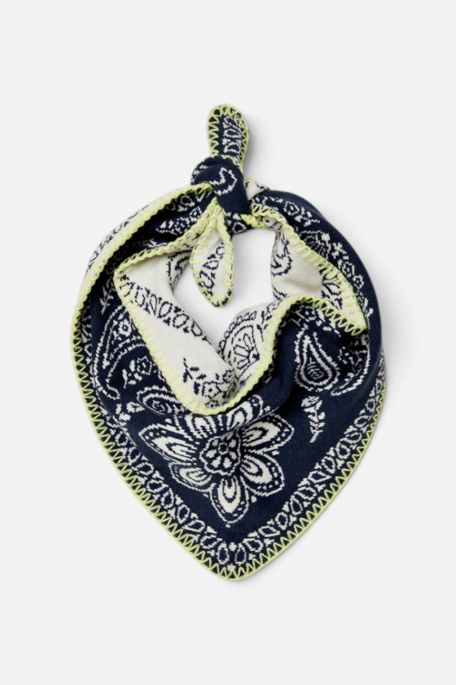 Free People Carmen Triangle Scarf in Denim Jeans – front view