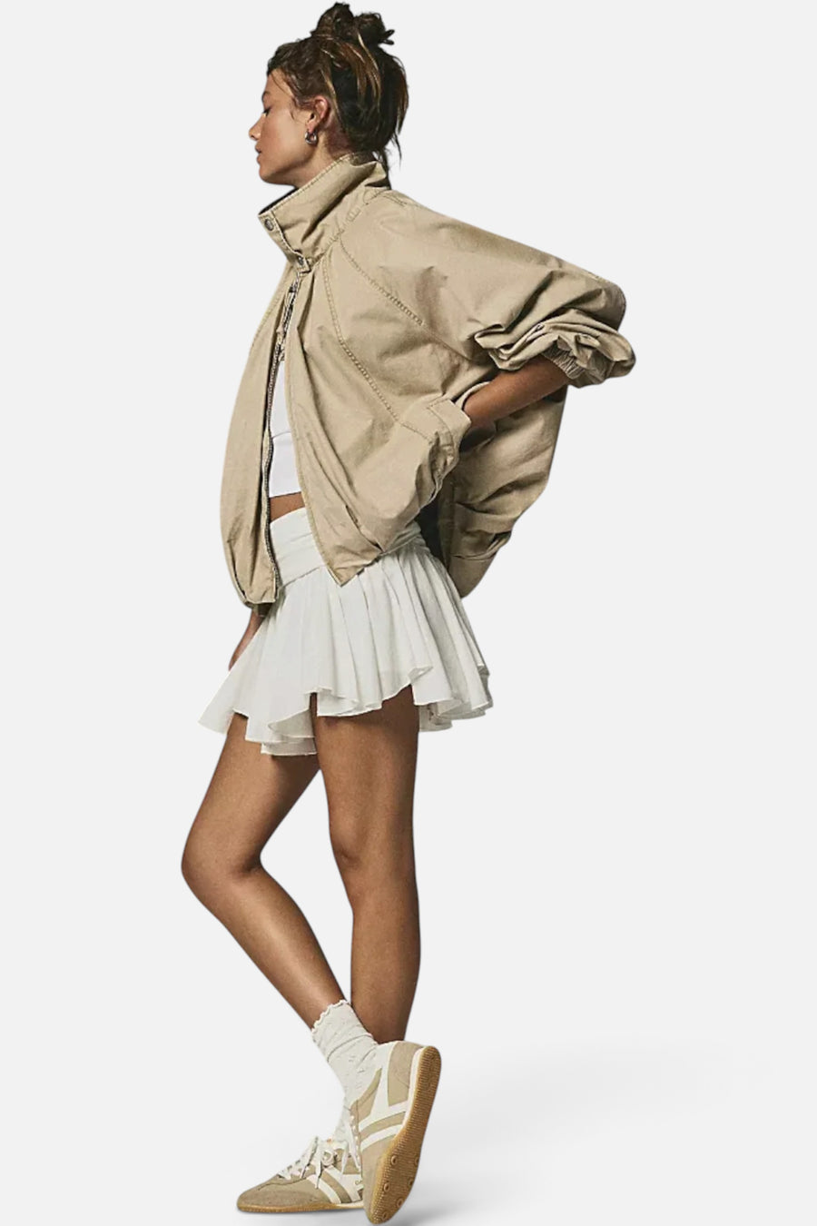 Free People Chelsea Jacket in Oatmeal – alternate