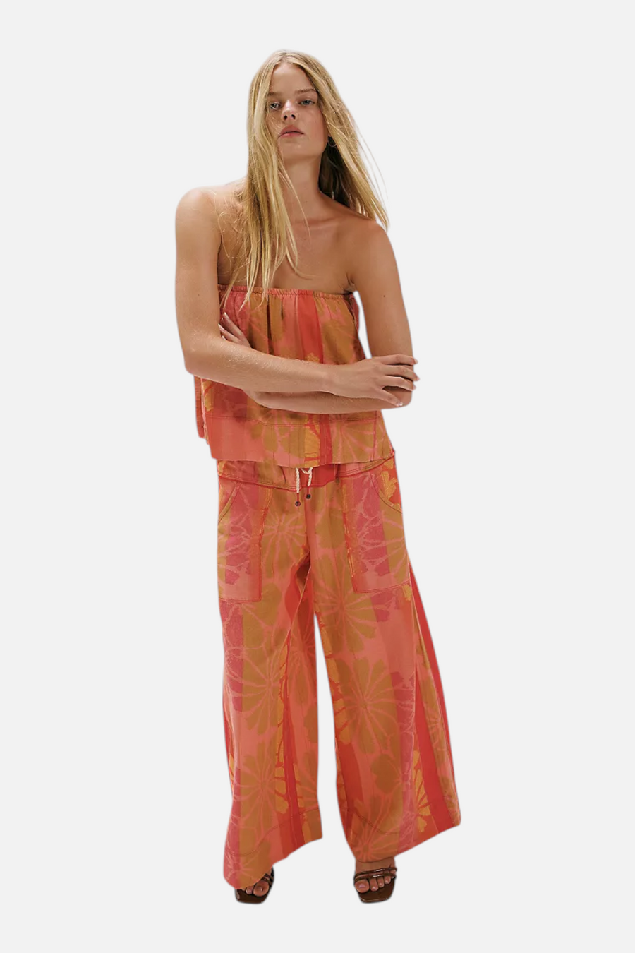 Free People Devella Set in Summer Combo – side view