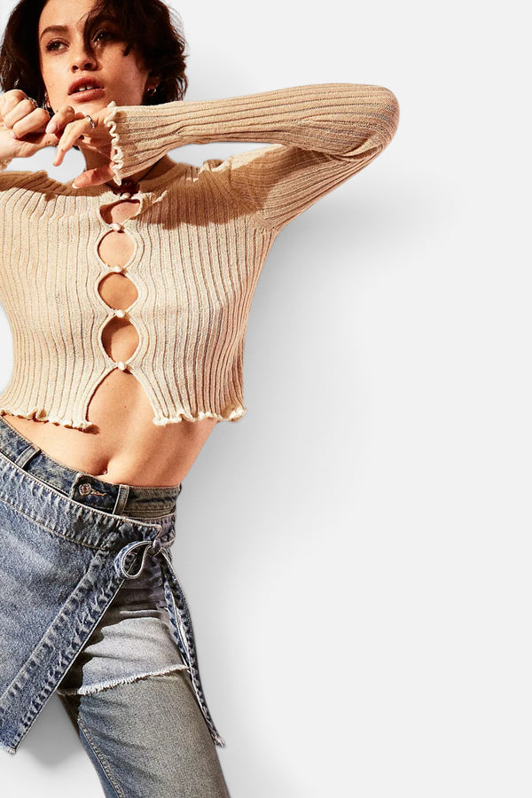 Free People Erica Cardi in Sand Dollar Combo