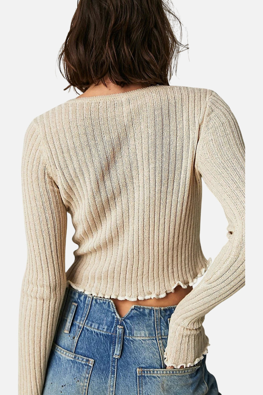 Free People Erica Cardi in Sand Dollar Combo – side view