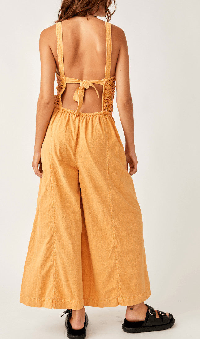 Free People Forever And Always Ruched One-Piece in Melo Pearl – side view