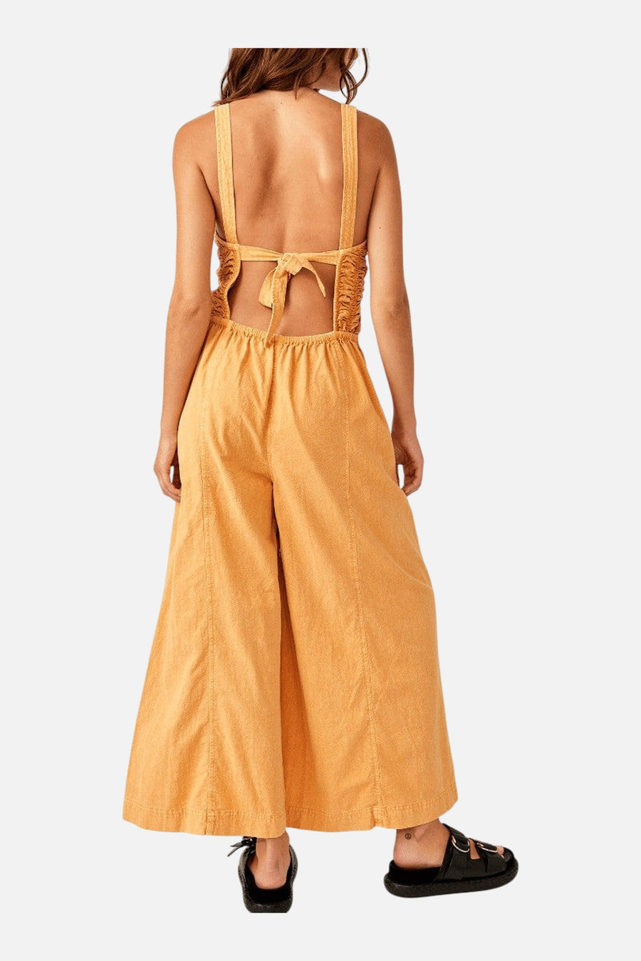 Free People Forever And Always Ruched One-Piece in Melo Pearl – on model
